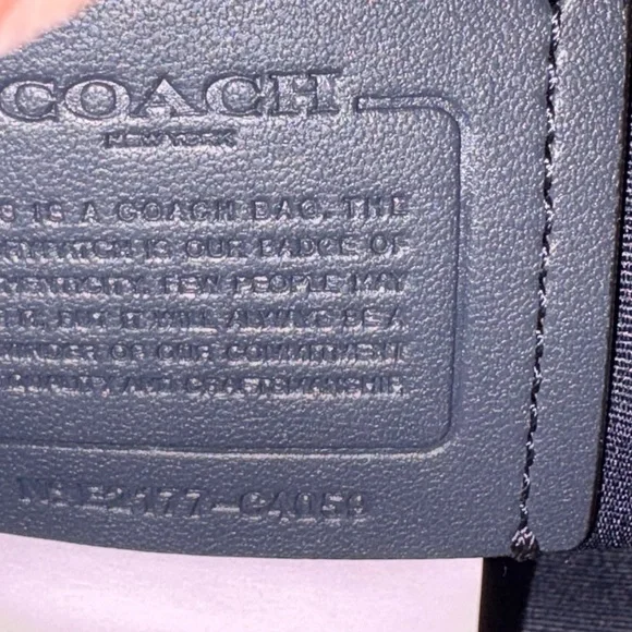 💙 Coach Saddle Bag 20 Signature Canvas & Leather Horse & Carriage C4059 - Picture 13 of 14